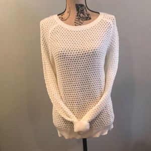 Loft white lightweight sweater